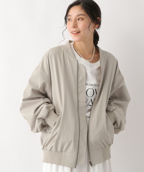 LEPSIM（レプシィム）の「MA-1ブルゾン　163915（ブルゾン・レディース・ブラック/カーキ/グレイッシュベージュ・FREE）」の21枚目の写真