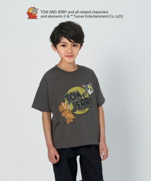 Right-on（ライトオン）の「【TOM and JERRY】プリントTシャツ（Tシャツ/カットソー・キッズ・グレー/ブラック/ホワイト/グリーン/ブルー/オレンジ・105/120/130/140/150）」の4枚目の写真