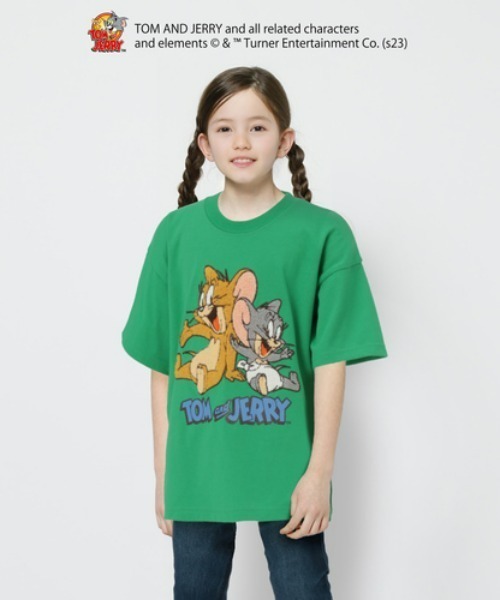 トップス Jerry セール】 【トムとジェリー】フットボールTシャツ（ピンク