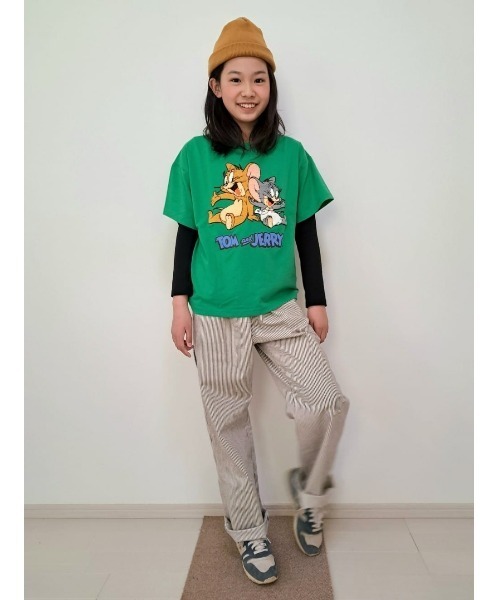 Right-on（ライトオン）の「【TOM and JERRY】プリントTシャツ（Tシャツ/カットソー・キッズ・グレー/ブラック/ホワイト/グリーン/ブルー/オレンジ・105/120/130/140/150）」の17枚目の写真