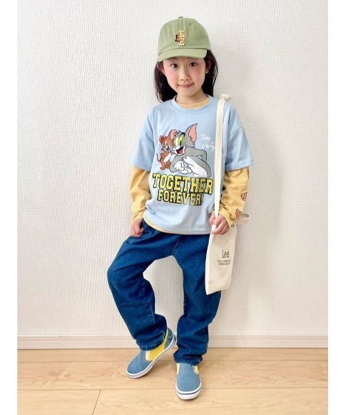 Right-on（ライトオン）の「【TOM and JERRY】プリントTシャツ（Tシャツ/カットソー・キッズ・グレー/ブラック/ホワイト/グリーン/ブルー/オレンジ・105/120/130/140/150）」の21枚目の写真