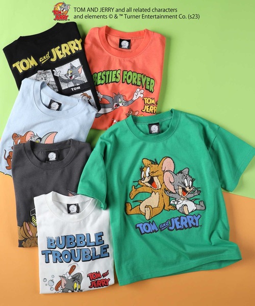 トップス Jerry セール】 【トムとジェリー】フットボールTシャツ（ピンク