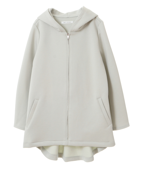 SOFFITTO（ソフィット）の「ダンボールポンチバックフレアパーカー(取り扱い店舗限定)（パーカー・レディース・ブラック/ミント/グレイッシュベージュ/オリーブ/杢グレー・FREE）」の5枚目の写真