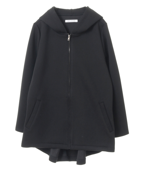 SOFFITTO（ソフィット）の「ダンボールポンチバックフレアパーカー(取り扱い店舗限定)（パーカー・レディース・ブラック/ミント/グレイッシュベージュ/オリーブ/杢グレー・FREE）」の2枚目の写真