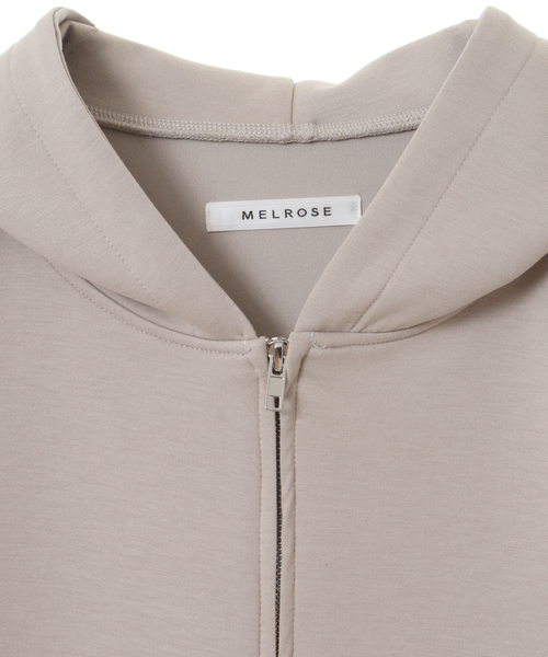 SOFFITTO（ソフィット）の「ダンボールポンチバックフレアパーカー(取り扱い店舗限定)（パーカー・レディース・ブラック/ミント/グレイッシュベージュ/オリーブ/杢グレー・FREE）」の7枚目の写真