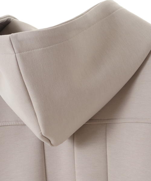 SOFFITTO（ソフィット）の「ダンボールポンチバックフレアパーカー(取り扱い店舗限定)（パーカー・レディース・ブラック/ミント/グレイッシュベージュ/オリーブ/杢グレー・FREE）」の8枚目の写真