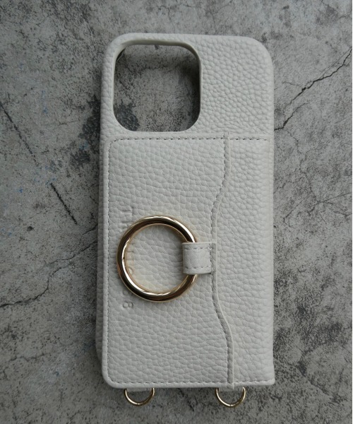 TRUNC（トランクエイティーエイト）の「【iPhone13/13PRO】Shoulder Strap  iPhone Card Case"（スマホケース/カバー・レディース・ブラック/アイボリー/グレイッシュベージュ・FREE）」の2枚目の写真