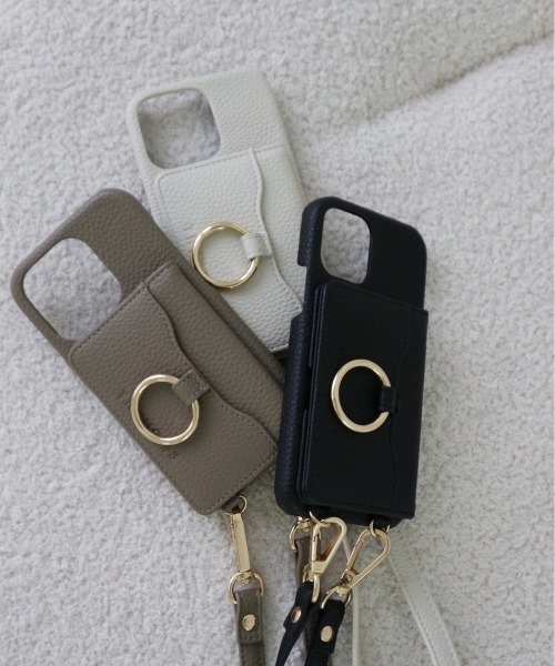 TRUNC（トランクエイティーエイト）の「【iPhone13/13PRO】Shoulder Strap  iPhone Card Case"（スマホケース/カバー・レディース・ブラック/アイボリー/グレイッシュベージュ・FREE）」の6枚目の写真