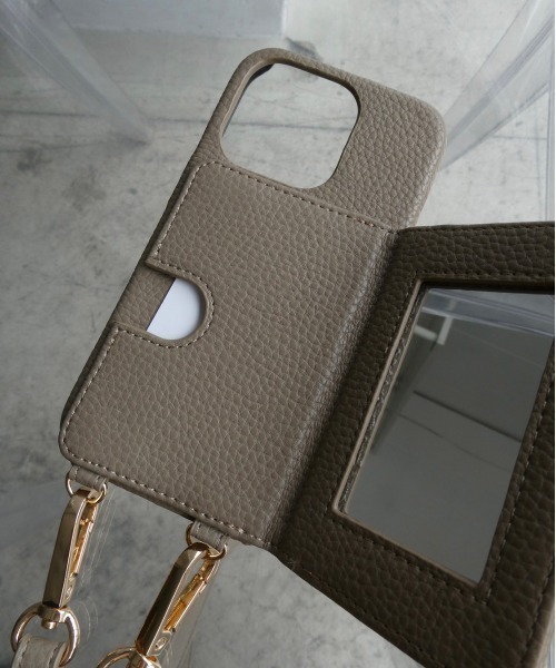 TRUNC（トランクエイティーエイト）の「【iPhone13/13PRO】Shoulder Strap  iPhone Card Case"（スマホケース/カバー・レディース・ブラック/アイボリー/グレイッシュベージュ・FREE）」の15枚目の写真