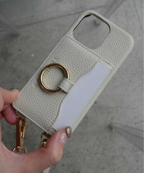 TRUNC（トランクエイティーエイト）の「【iPhone13/13PRO】Shoulder Strap  iPhone Card Case"（スマホケース/カバー・レディース・ブラック/アイボリー/グレイッシュベージュ・FREE）」の11枚目の写真