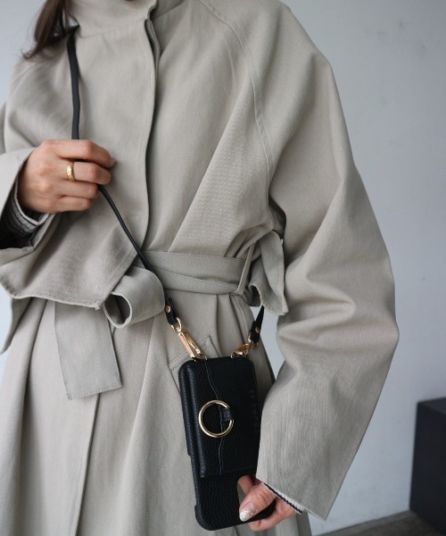 TRUNC（トランクエイティーエイト）の「【iPhone13/13PRO】Shoulder Strap  iPhone Card Case"（スマホケース/カバー・レディース・ブラック/アイボリー/グレイッシュベージュ・FREE）」の19枚目の写真