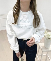 きらきら刺繍ロンT【ZOZOTOWN限定アイテム】