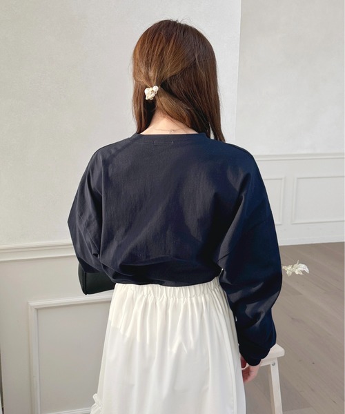 apres jour(アプレジュール)の「きらきら刺繍ロンT【ZOZOTOWN限定アイテム】(Tシャツ/カットソー・レディース・ホワイト/ライトピンク/ネイビー/オフホワイト・X-LARGE/フリー)」の22枚目の写真