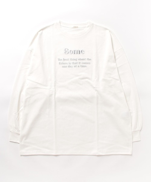apres jour(アプレジュール)の「きらきら刺繍ロンT【ZOZOTOWN限定アイテム】(Tシャツ/カットソー・レディース・ホワイト/ライトピンク/ネイビー/オフホワイト・X-LARGE/フリー)」の19枚目の写真
