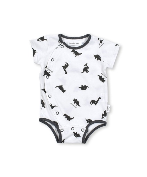 birthday party（バースデイパーティー）の「birthdayparty/【お揃い】天竺恐竜プリントボディミニ(70~80cm)（ロンパース・キッズ・ホワイト系その他/グリーン系その他・70/80）」の9枚目の写真