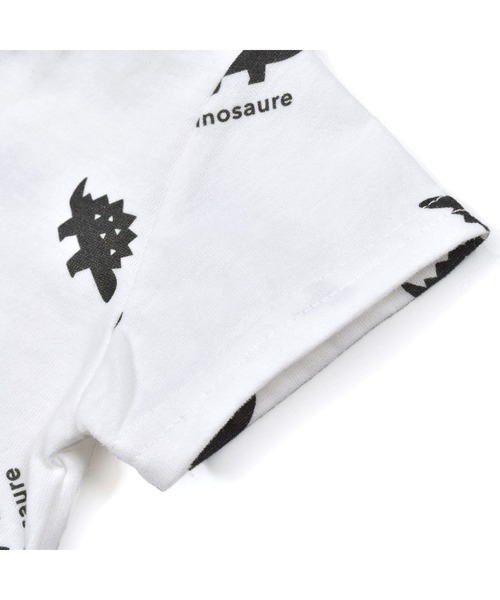 birthday party（バースデイパーティー）の「birthdayparty/【お揃い】天竺恐竜プリントボディミニ(70~80cm)（ロンパース・キッズ・ホワイト系その他/グリーン系その他・70/80）」の11枚目の写真