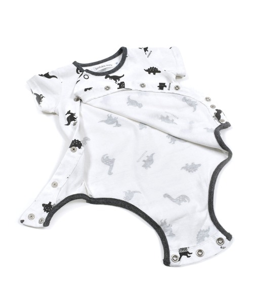 birthday party（バースデイパーティー）の「birthdayparty/【お揃い】天竺恐竜プリントボディミニ(70~80cm)（ロンパース・キッズ・ホワイト系その他/グリーン系その他・70/80）」の14枚目の写真