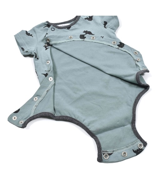 birthday party（バースデイパーティー）の「birthdayparty/【お揃い】天竺恐竜プリントボディミニ(70~80cm)（ロンパース・キッズ・ホワイト系その他/グリーン系その他・70/80）」の22枚目の写真