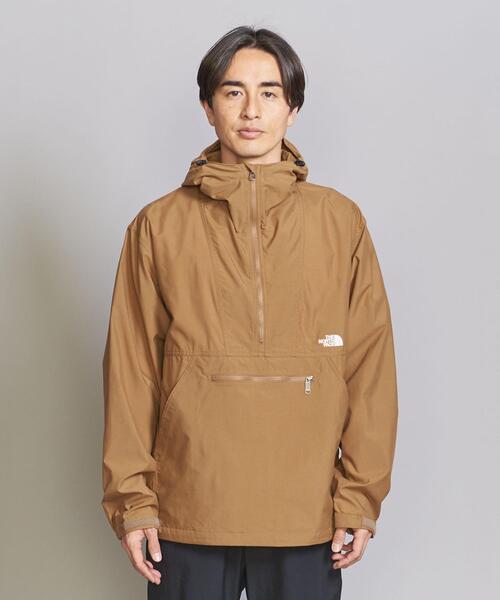 THE NORTH FACE（ザノースフェイス）の「＜THE NORTH FACE＞ COMPACT ANORAK/アウター（マウンテンパーカー・メンズ・ベージュ/ブラック・L/M/XL）」の3枚目の写真