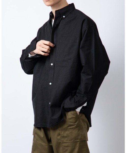 Beno（ビーノ）の「TCオックス ワイドシルエット BDシャツ（シャツ/ブラウス・メンズ・サックスブルー/ブラック/ホワイト・M/L）」の3枚目の写真