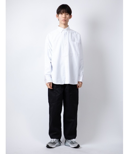 Beno（ビーノ）の「TCオックス ワイドシルエット BDシャツ（シャツ/ブラウス・メンズ・サックスブルー/ブラック/ホワイト・M/L）」の6枚目の写真