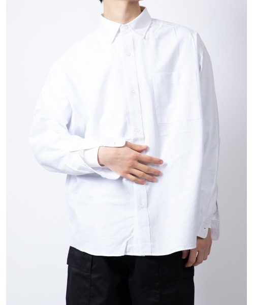 Beno（ビーノ）の「TCオックス ワイドシルエット BDシャツ（シャツ/ブラウス・メンズ・サックスブルー/ブラック/ホワイト・M/L）」の19枚目の写真