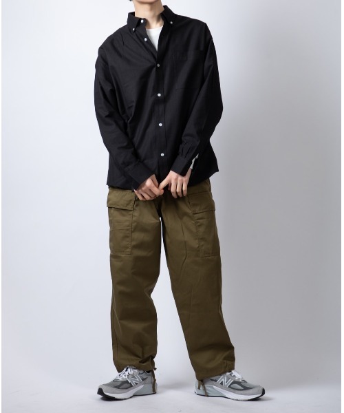 Beno（ビーノ）の「TCオックス ワイドシルエット BDシャツ（シャツ/ブラウス・メンズ・サックスブルー/ブラック/ホワイト・M/L）」の21枚目の写真