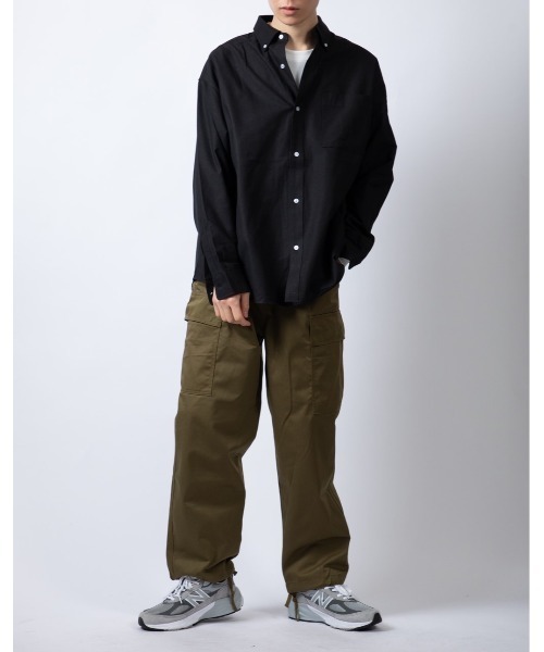 Beno（ビーノ）の「TCオックス ワイドシルエット BDシャツ（シャツ/ブラウス・メンズ・サックスブルー/ブラック/ホワイト・M/L）」の22枚目の写真