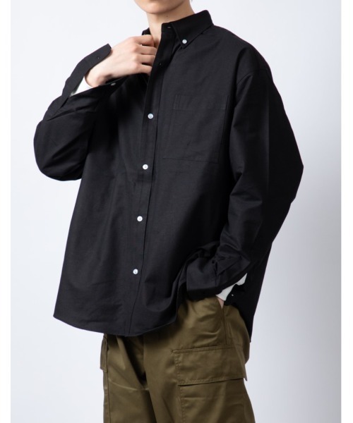 Beno（ビーノ）の「TCオックス ワイドシルエット BDシャツ（シャツ/ブラウス・メンズ・サックスブルー/ブラック/ホワイト・M/L）」の9枚目の写真