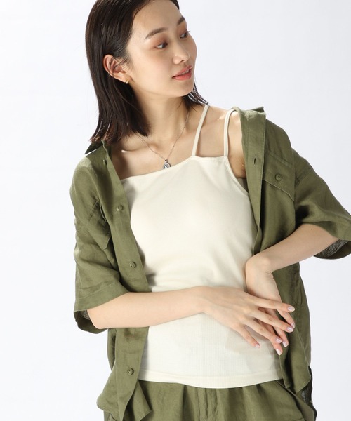 niko and...（ニコアンド）の「ルームドライアレンジカップキャミソール（キャミソール・レディース・ブラウン/ブラック/アイボリー/セージグリーン・LARGE/MEDIUM）」の20枚目の写真