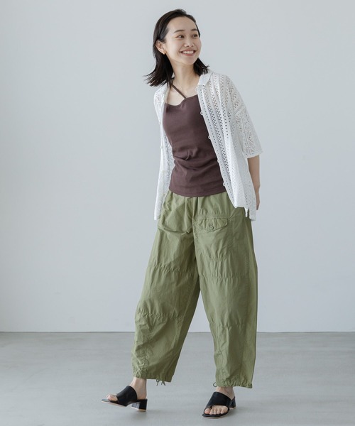 niko and...（ニコアンド）の「ルームドライアレンジカップキャミソール（キャミソール・レディース・ブラウン/ブラック/アイボリー/セージグリーン・LARGE/MEDIUM）」の18枚目の写真