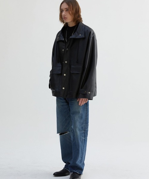 V2(ブイツー)の「【UNISEX】V2/8097 レザージャケット 2193491(ライダースジャケット・メンズ・ブラック・MEDIUM/LARGE)」の4枚目の写真