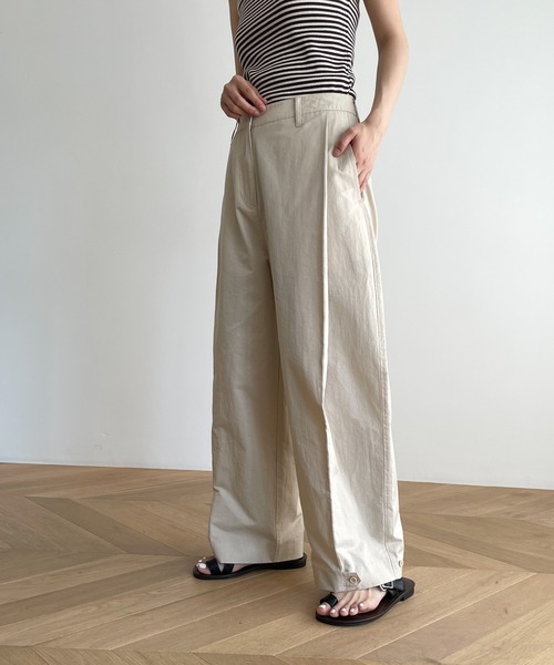 CANAL JEAN（キャナルジーン）の「RED CHOP WORKS(レッドチョップワークス) タックカーブパンツ（その他パンツ・レディース・ピンク/アイボリー/ブラック・SMALL/MEDIUM）」の6枚目の写真