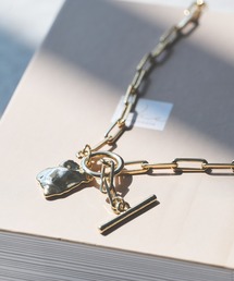 un dix cors | 変形メタルマンテルネックレス(ネックレス)