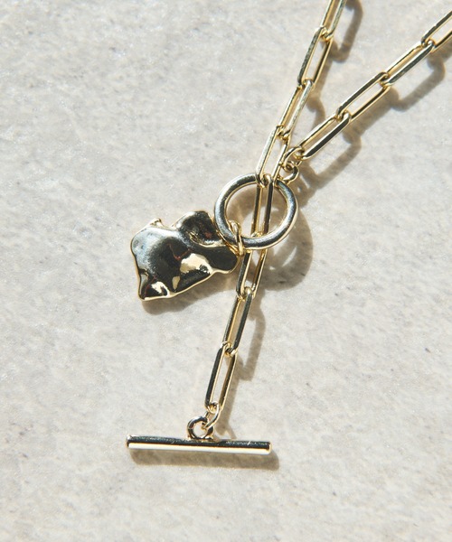 un dix cors(アンディコール)の「変形メタルマンテルネックレス(ネックレス・レディース・ゴールド・FREE)」の5枚目の写真