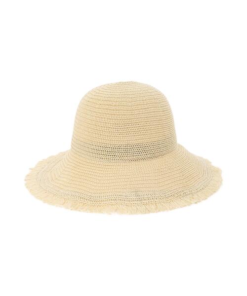 Lugnoncure（ルノンキュール）の「フリンジサーモハット（ハット・レディース・ブラウン/ベージュ・ﾌﾘ-）」の2枚目の写真