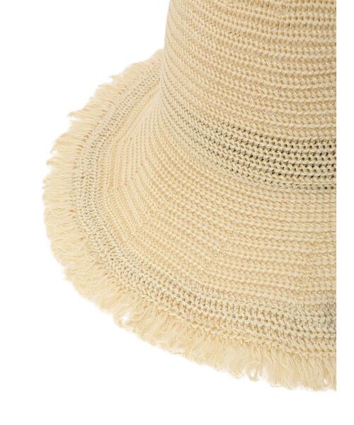 Lugnoncure（ルノンキュール）の「フリンジサーモハット（ハット・レディース・ブラウン/ベージュ・ﾌﾘ-）」の7枚目の写真