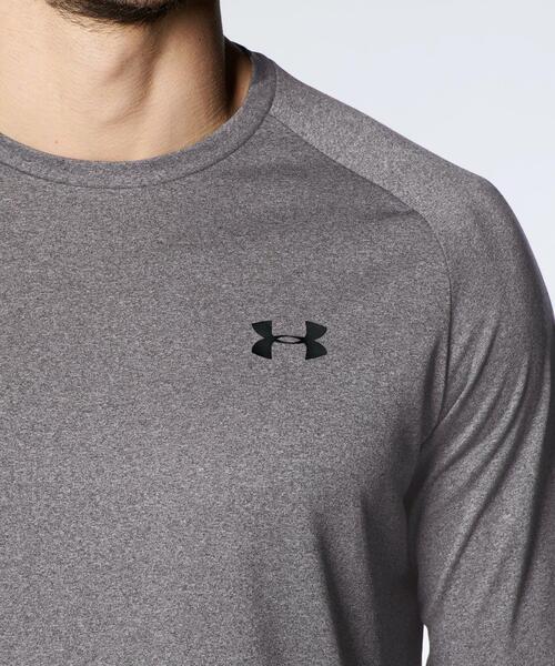 UNDER ARMOUR(アンダーアーマー)の「UAテック ロングスリーブ Tシャツ2.0(トレーニング/メンズ)(Tシャツ/カットソー・メンズ・ダークグレー・S/3XL/XXL/M/L/XL/4XL/5XL)」の4枚目の写真