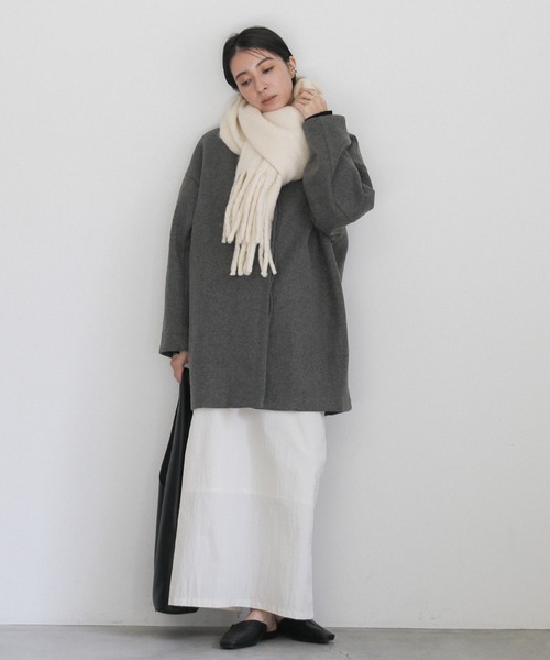 select MOCA(セレクトモカ)の「【7色展開】ボリュームフリンジシャギーマフラー(マフラー・レディース・チャコールグレー/モカ/ロイヤルブルー/アイボリー/ブラック/スモークピンク/レッド/ライトグレー・FREE)」の13枚目の写真