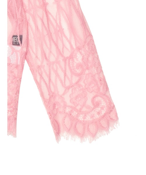 PAMEO POSE(パメオポーズ)の「Dia Lace Top(Tシャツ/カットソー・レディース・ホワイト/ブラック/ピンク・FREE)」の7枚目の写真