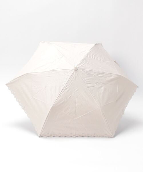 COLONY 2139（コロニートゥーワンスリーナイン）の「UVプチフラワーヒートカット折りたたみ傘（折りたたみ傘・レディース・ベージュ/ブラック・FREE）」の4枚目の写真