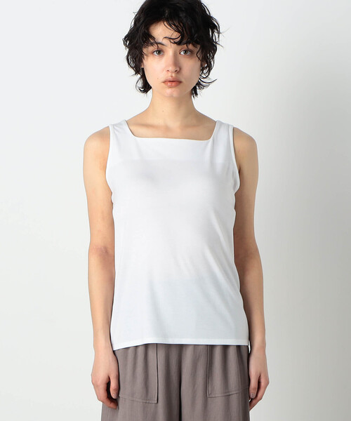 COMME CA ISM（コムサイズム）の「【セットアイテム】Vネックベスト×タンクトップ（ベスト・レディース・ネイビー/ライトグレー/アイボリー・MEDIUM/LARGE）」の19枚目の写真