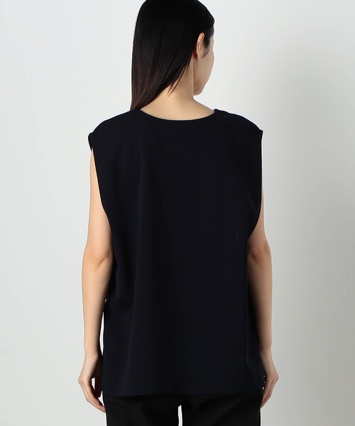 COMME CA ISM（コムサイズム）の「【セットアイテム】Vネックベスト×タンクトップ（ベスト・レディース・ネイビー/ライトグレー/アイボリー・MEDIUM/LARGE）」の12枚目の写真