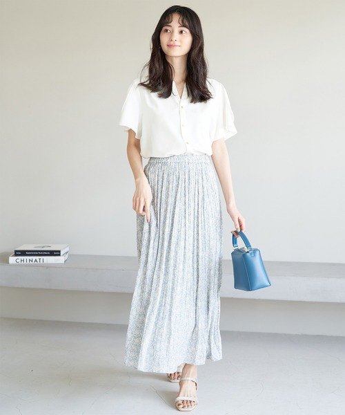 白からの解放！多機能ブラウス/チューリップスリーブブラウス