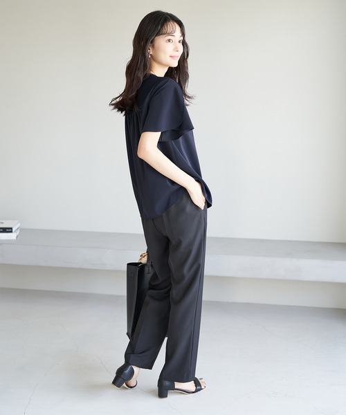 白からの解放！多機能ブラウス/チューリップスリーブブラウス