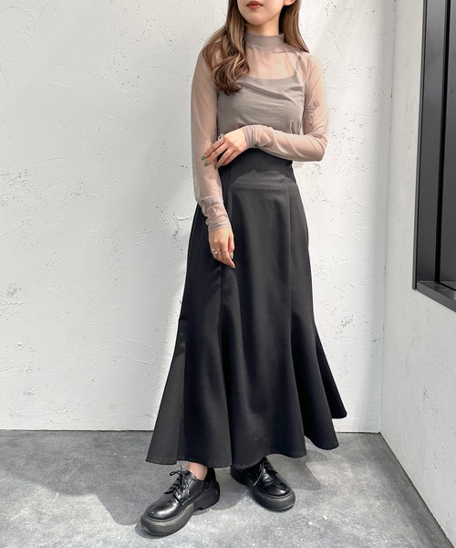 apres jour mignon（アプレジュールミニョン）の「フラワータトゥートップス【ZOZOTOWN限定アイテム】（Tシャツ/カットソー・レディース・ブラック/グレー・フリー）」の9枚目の写真