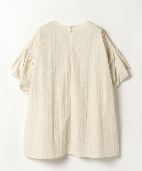 LANVIN en Bleu（ランバンオンブルー）の「速乾ナイロンドロップタックショルダーブラウス（シャツ/ブラウス・レディース・カーキ/ブラック/ベージュ・38）」の15枚目の写真