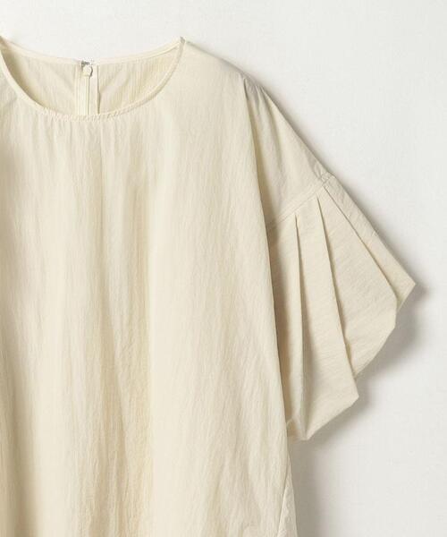 LANVIN en Bleu（ランバンオンブルー）の「速乾ナイロンドロップタックショルダーブラウス（シャツ/ブラウス・レディース・カーキ/ブラック/ベージュ・38）」の16枚目の写真