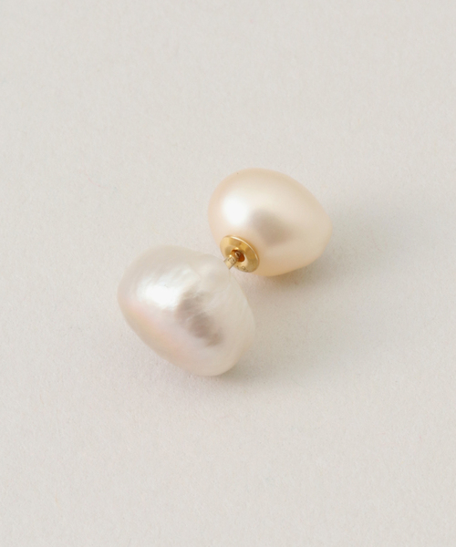 セール】【PLOW /プラウ】カスミガウラパール ピアス (M)（ピアス