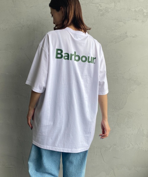 Barbour（バブアー）の「[Barbour/バブアー] ベーシックロゴ バックプリントTシャツ（Tシャツ/カットソー・レディース・ブラック/ホワイト/グリーン・L/M/S/XL）」の16枚目の写真